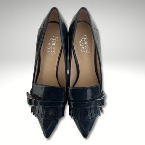 Franco Sarto Navy Blue Loafers Size 8.5